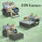 3-In-1 Convertible Lounge Chaise With Cushion And Headrests-741754903