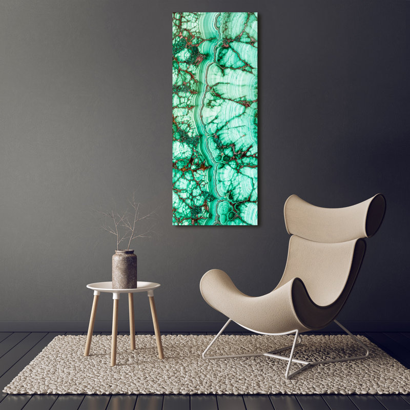 Malachite Texture - Wrapped Canvas Print