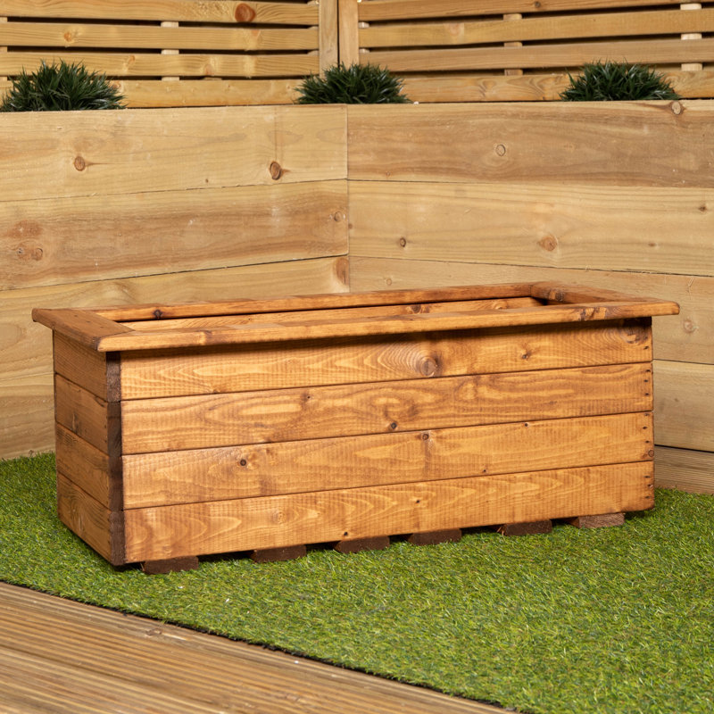 Charleah Wood Pot Planter
