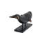 Sculpture côtière de baleine noire sur pied (15 po de large)-1941719559