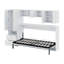 Murphy Bed With Open Shelves And Storage Drawers,Built-In Wardrobe And Table