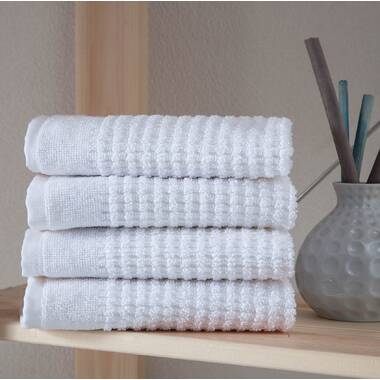 Earline 4 Piece Turkish Cotton Washcloth Towel Set