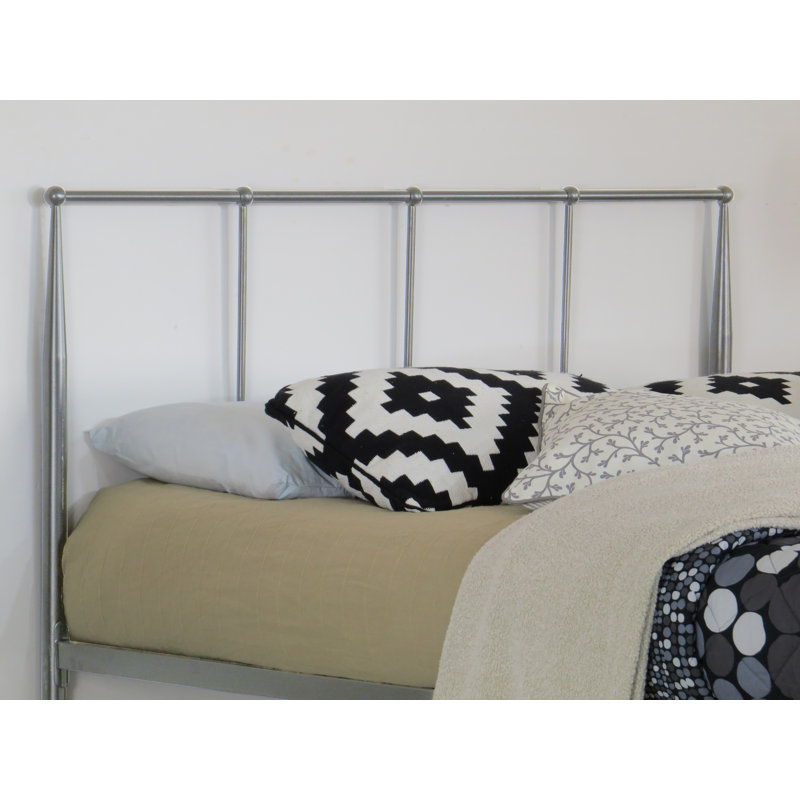 Slaton Solid Wood Bed, Kingsize (5'), Silver