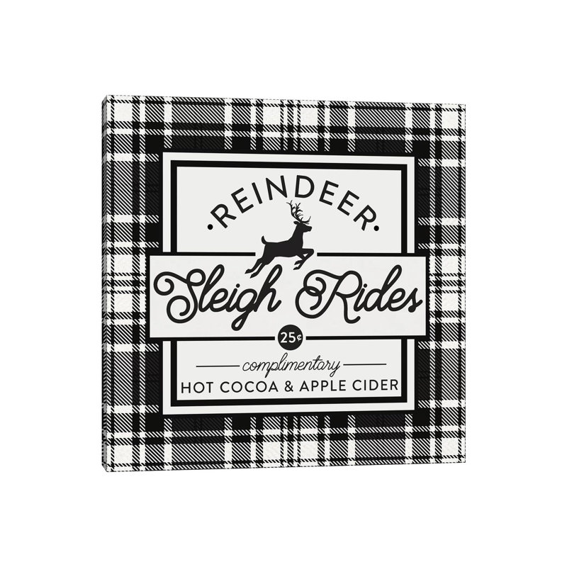 Plaid Holidays III - Print on Canvas, Wrapped Canvas, 66.04 cm H x 66.04 cm W x 3.175 cm D
