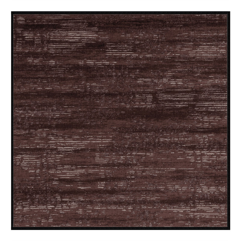Tapis abstrait lavable à la machine, Carré 7 pi