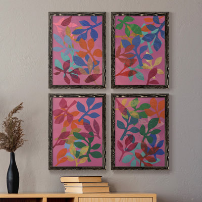 «Vivid Stems I», ensemble de 4 reproductions sur toiles encadrées