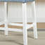 Tabouret à hauteur de comptoir en velours bleu, 2 unités, siège de selle, magnifiquement lavé de 2, beauté-92221542