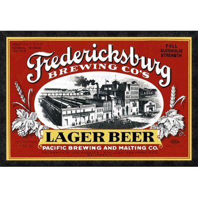 Fredericksburg Brewing Co.'s Lager Beer' Framed Vintage Advertisement -  Global Gallery, GCF-375111-36-299