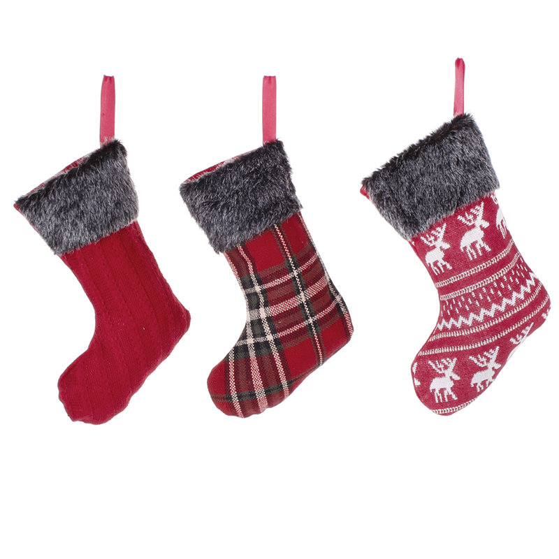 3 Piece Christmas Stocking Set