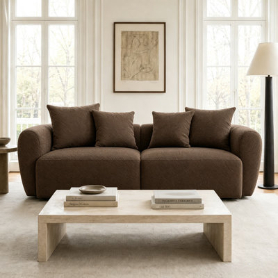 83'' Wide Uphostered Square Arm Sofa
