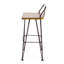 Tabouret de bar, chaises de salle à manger, chaises de cuisine et tabouret de bar industriel en bois et en métal Taelor 