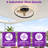 30" Modern LED Flush Mount Ceiling Fan With Light And Remote Control, Low-Profile Caged Ceiling Fan For Bedroom