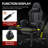 Ergonomic Gaming Chair Faux Leather Reclining  Swiveling PC & Racing Massage Video Game Chair with Footrest-1257704791-1240145294