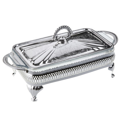 28 pte Casserole rectangulaire avec couvercle