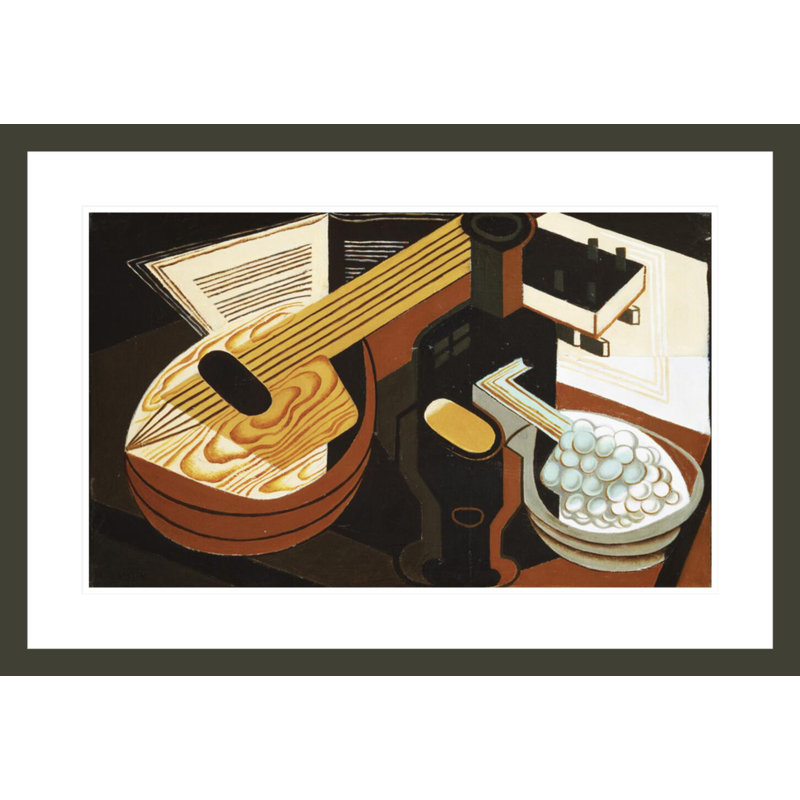 La mandoline par Juan Gris, H 20,34 po x l 29,5 po