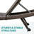 2-Piece Aluminum Outdoor Chaise Lounges With Wheels