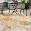 Tapis intérieur / extérieur beige / ivoire à motif floral Lecuyer-30617127