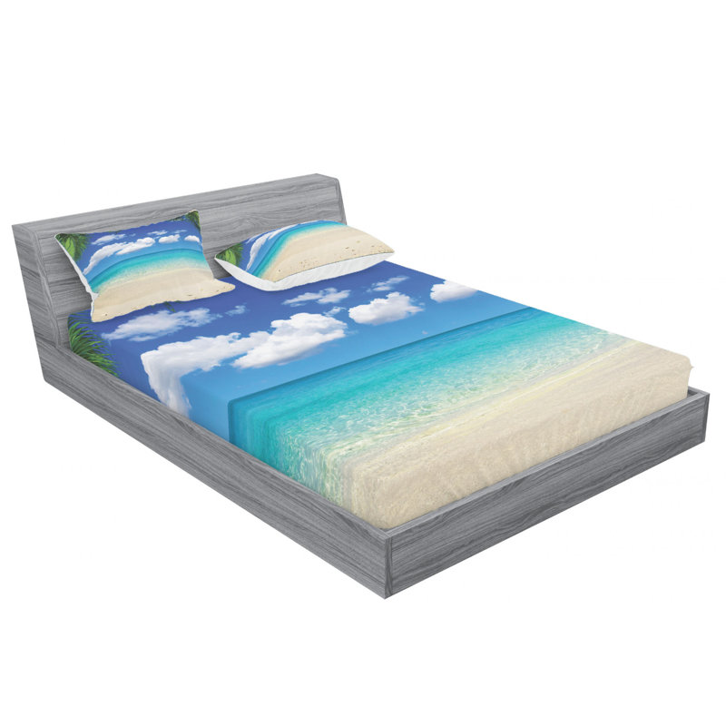 Microfiber Sheet Set, Queen Sheet Set with Fitted Sheet