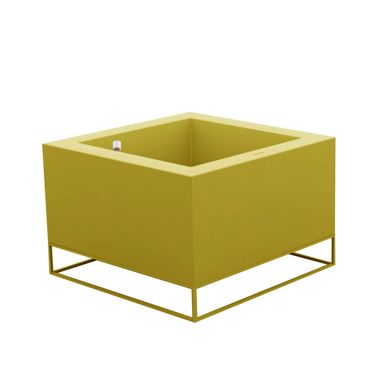 Vela Resin Pot Planter, Ecru, 15.75" H x 23.5" W x 23.5" D