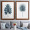 «Blue Oasis I», ensemble de 2 reproductions d'art