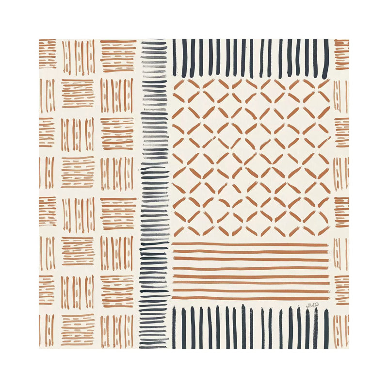 Late Summer Bouquet Pattern VI Warm by Julia Purinton - Print on Canvas, Wrapped Canvas, 93.98cm H x 93.98cm W x 3.81cm D