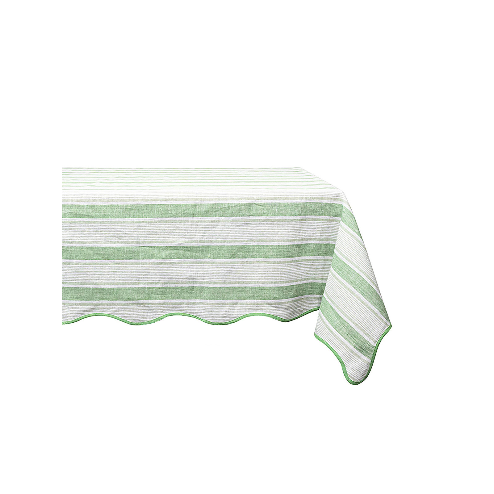 Cabana Stripe 60" x 120" Tablecloth, Seagrass
