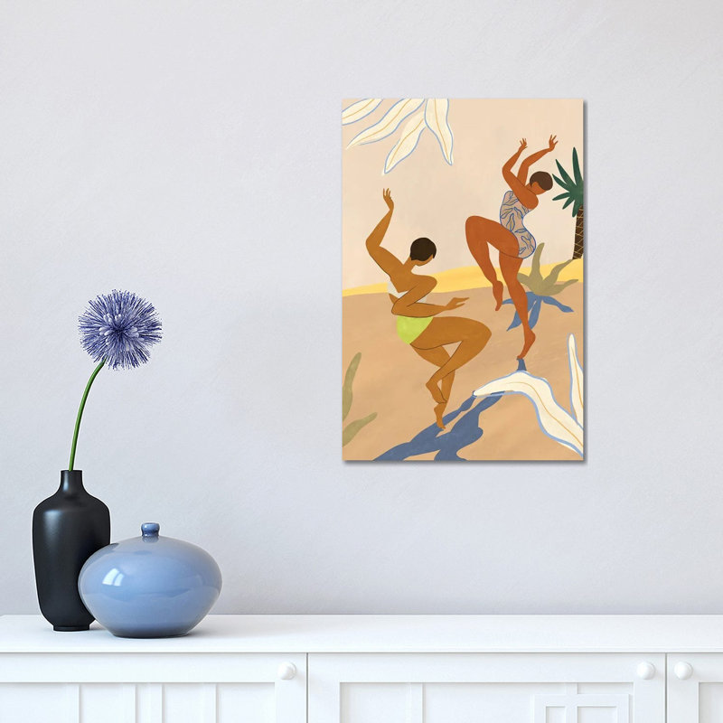 Summer Dance by Arty Guava - Wrapped Canvas Painting, 30.48 cm H x 45.72 cm W