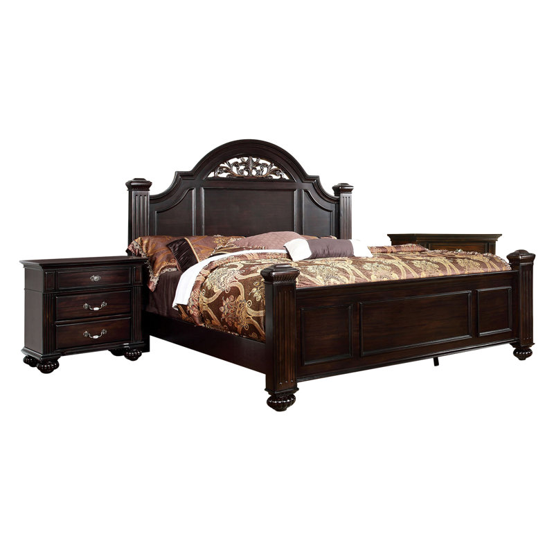 Aime Wood 3-Piece Bedroom Set, Queen