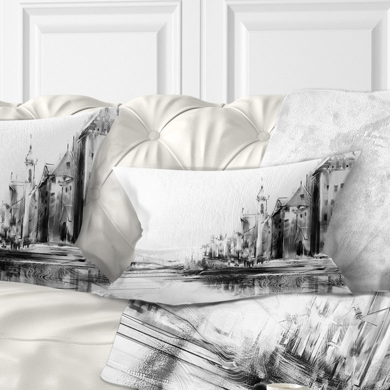 Coussin lombaire du soleil cityscape zurich