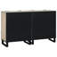 Sideboards 2 Pcs 60 X 33.5 X 75 Cm Solid Mango Wood-513023415