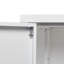 Armoire casier de rangement en métal - maison, tablette réglable avec serrure blanche pour garage, teinte