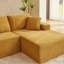 Canapé modulaire en L avec siège profond, sans assemblage requis, canapé modulaire pour salon, chambre à coucher, appartement, jaune-326087164-326087165