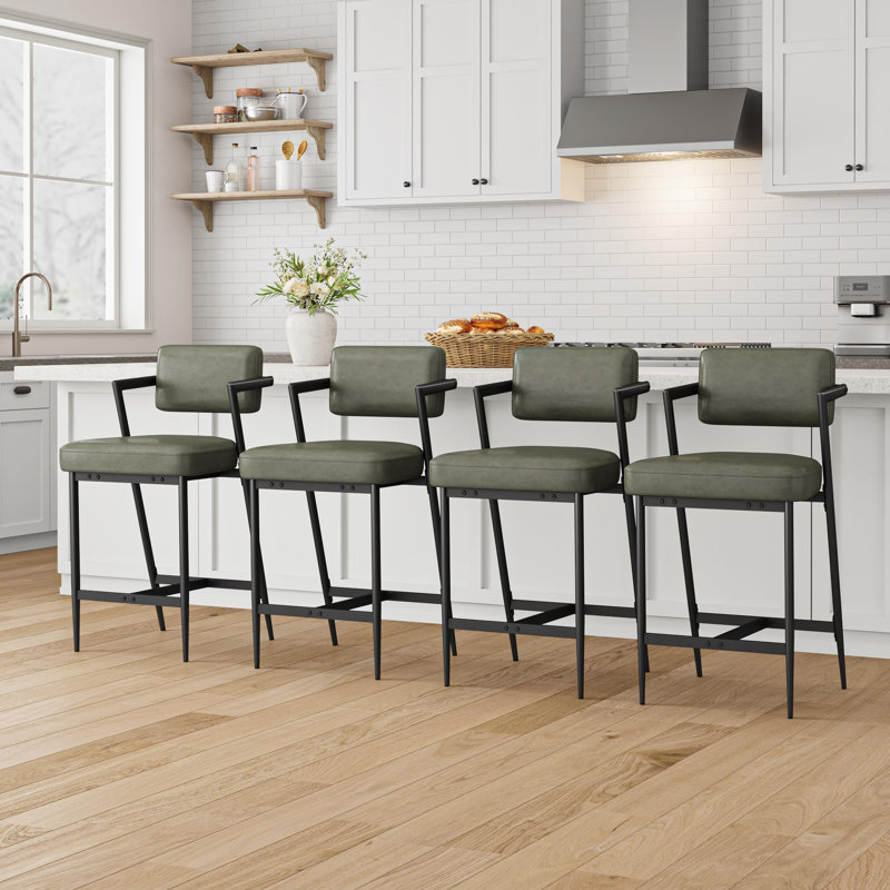 Outdoor 68cm Counter Stool, Green