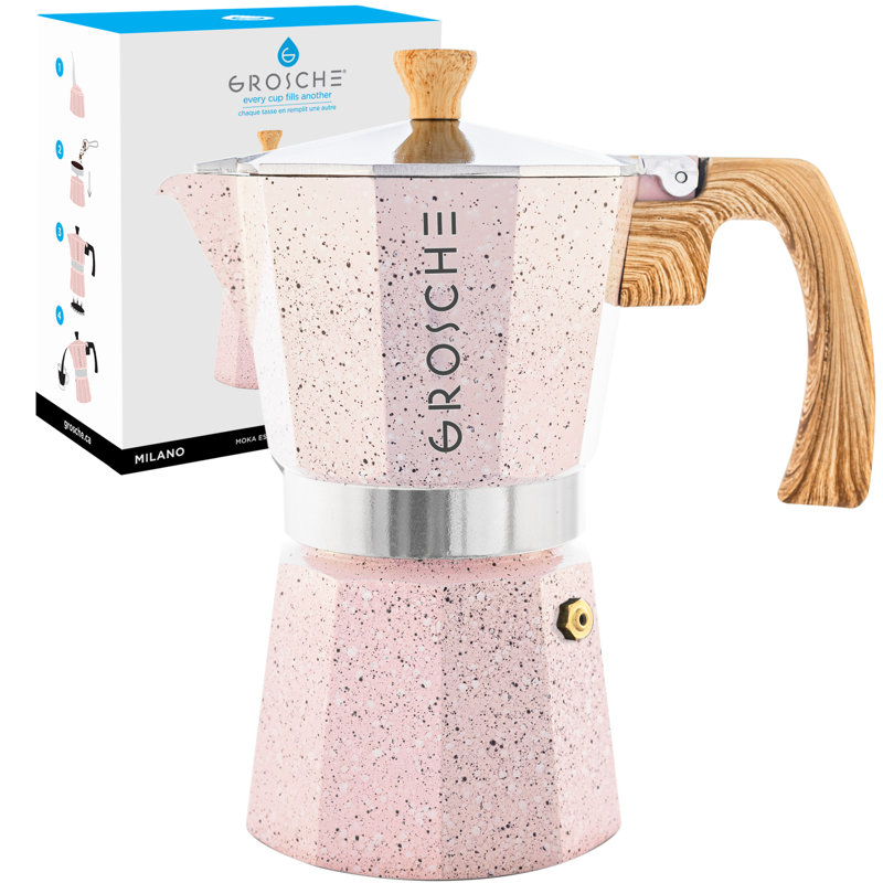 Machine à espresso sur pied GROSCHE Milano Stone, Rosé, 3 plans