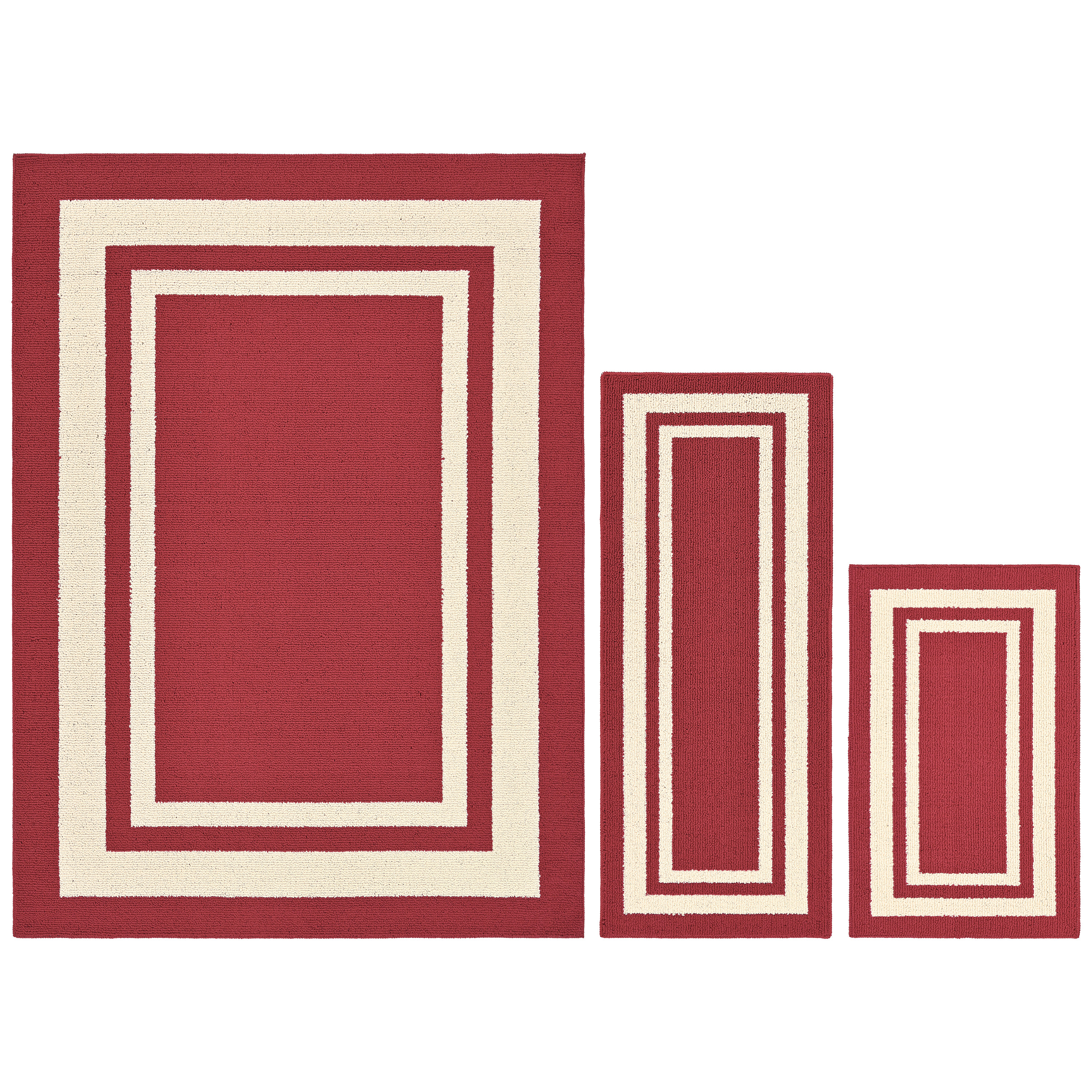Latitude Run® Geometric Machine Woven Rectangle 5' x 7' Polypropylene ...