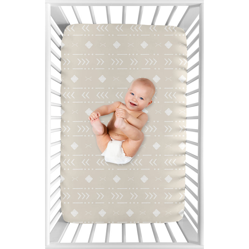 Drap-housse pour lit de bébé Boho Llama Aztec