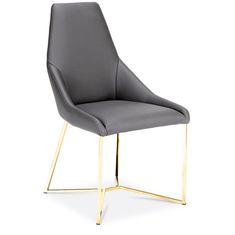 Chaise d'appoint, Gris, Argent