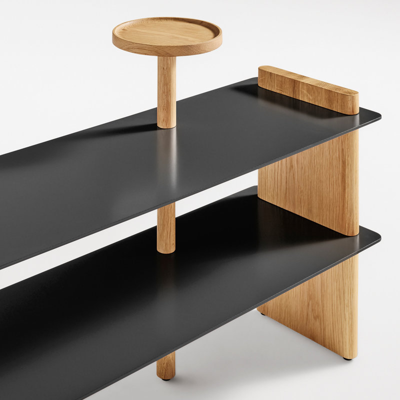 Shoegaze Shoe Rack, White Oak/Oblivion