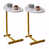 Plateau blanc / base or