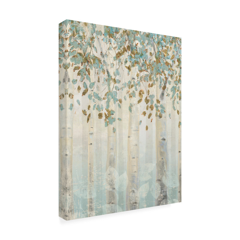 Dream Forest I Birch Tree Landscape Canvas Art