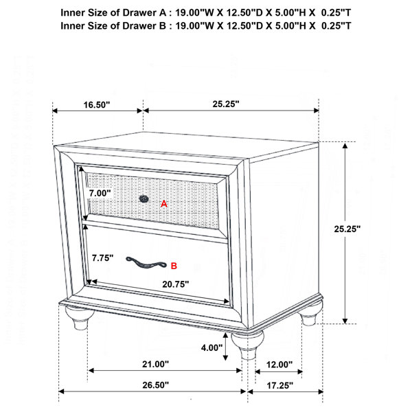 Dimensions du produit