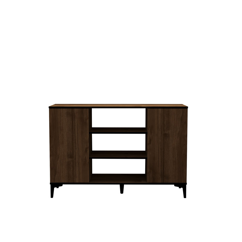 Puqa Design 90cm Sideboard, Walnut/Black