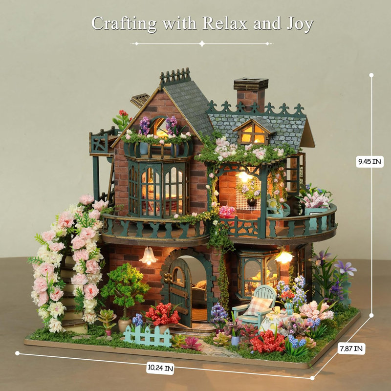 Ensemble de maison de jardin miniature féerique Diy