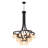 Cretella 34 - Light Steel Dimmable Tiered Chandelier