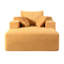 Méridienne convertible d'intérieur - Très grand canapé en velours côtelé avec accoudoirs larges et coussins décoratifs-1747071484