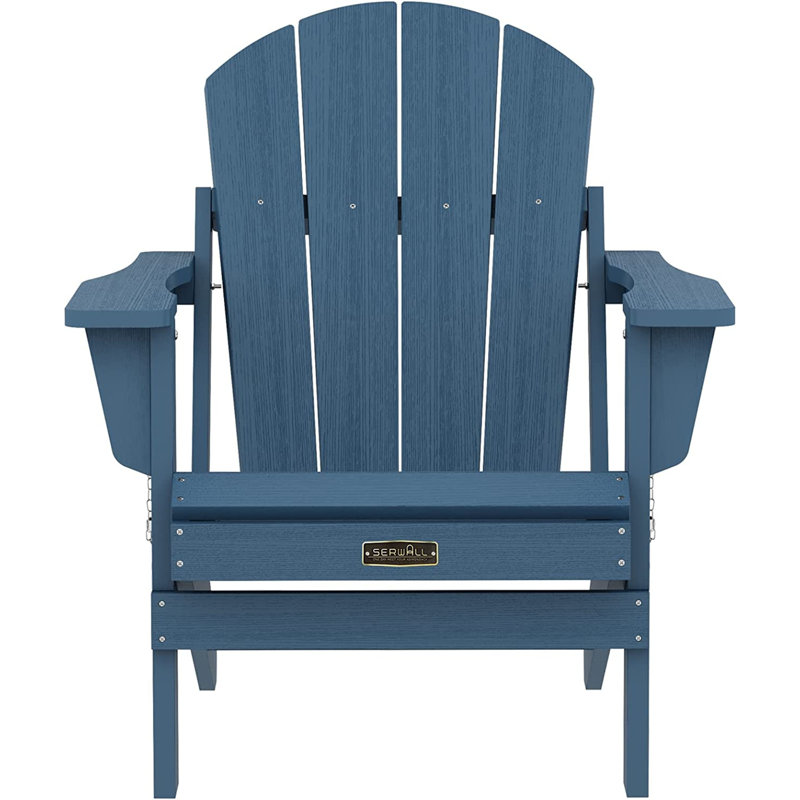 Foldable Outdoor Adirondack Chair, Blue