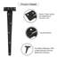 Domira 2 Pack 300Mm (12") Heavy Duty T-Hinges With Screws – Black Coated Metal Hinges For Wooden Gates, Shed & Barn Doors