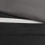 Édredon 7 pièces en faux suède pour lit très grand noir, doux au toucher, 2 taies décoratives, 3 coussins décoratifs, texture PC lavable à la machine, assorti
