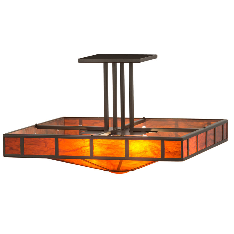 4 - Light Semi Flush Mount