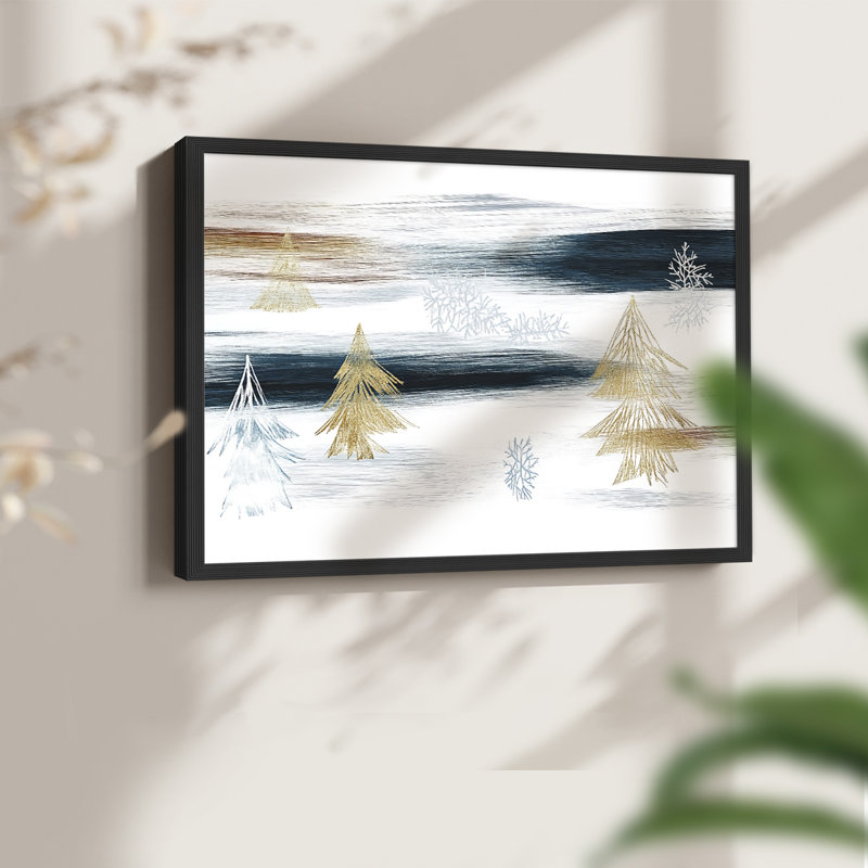 «Chirstmas Art» - CC XXXVII - Reproduction encadrée - Restickable, Noir, noir, noir, noir, H 16 po x l 20 po